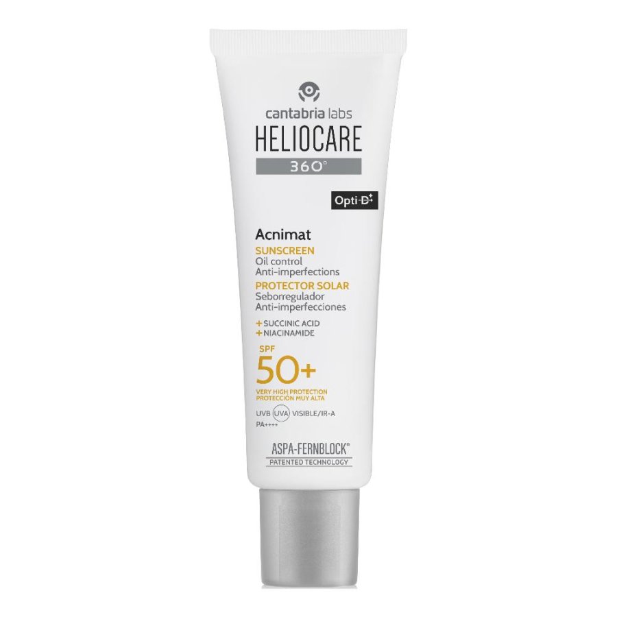 Heliocare 360 Acnimat SPF50+ Crema Solare Specifica Pelle Acneica 50 ml